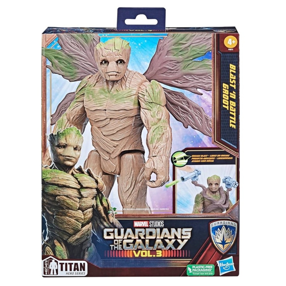 Marvel Guardians of the Galaxy Vol. 3 Blast 'N Battle Groot Action Figure